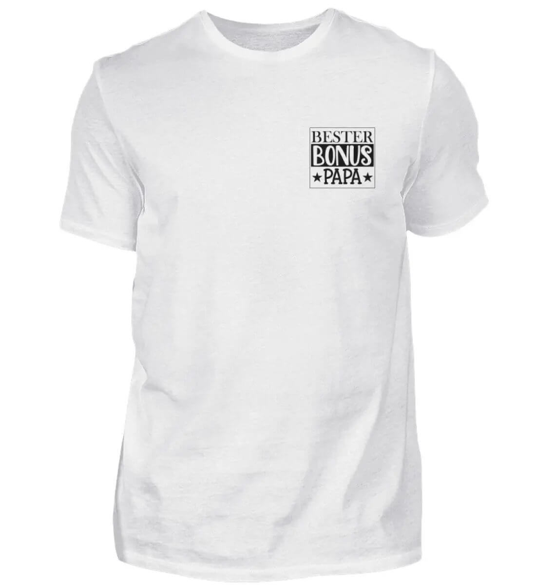 Entdecke das "Bester Bonus Papa" Unisex Shirt - perfekte Geschenkidee für Stiefväter! Einzigartiges Spruchlogo, hochwertige Qualität.