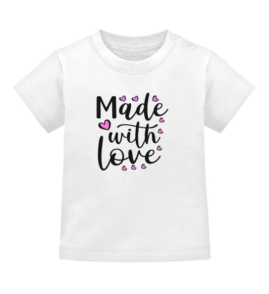 Made with love - Baby T-Shirt - Baby T-Shirt-UnserGoldschatz.de