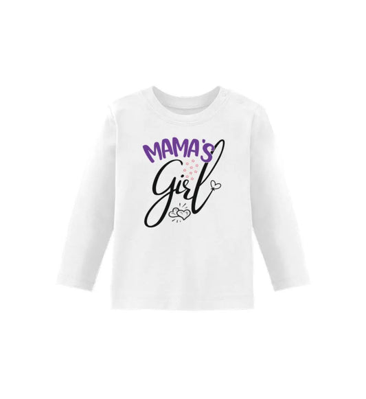 Mamas Girl - Baby Langarmshirt - Baby Langarmshirt-UnserGoldschatz.de