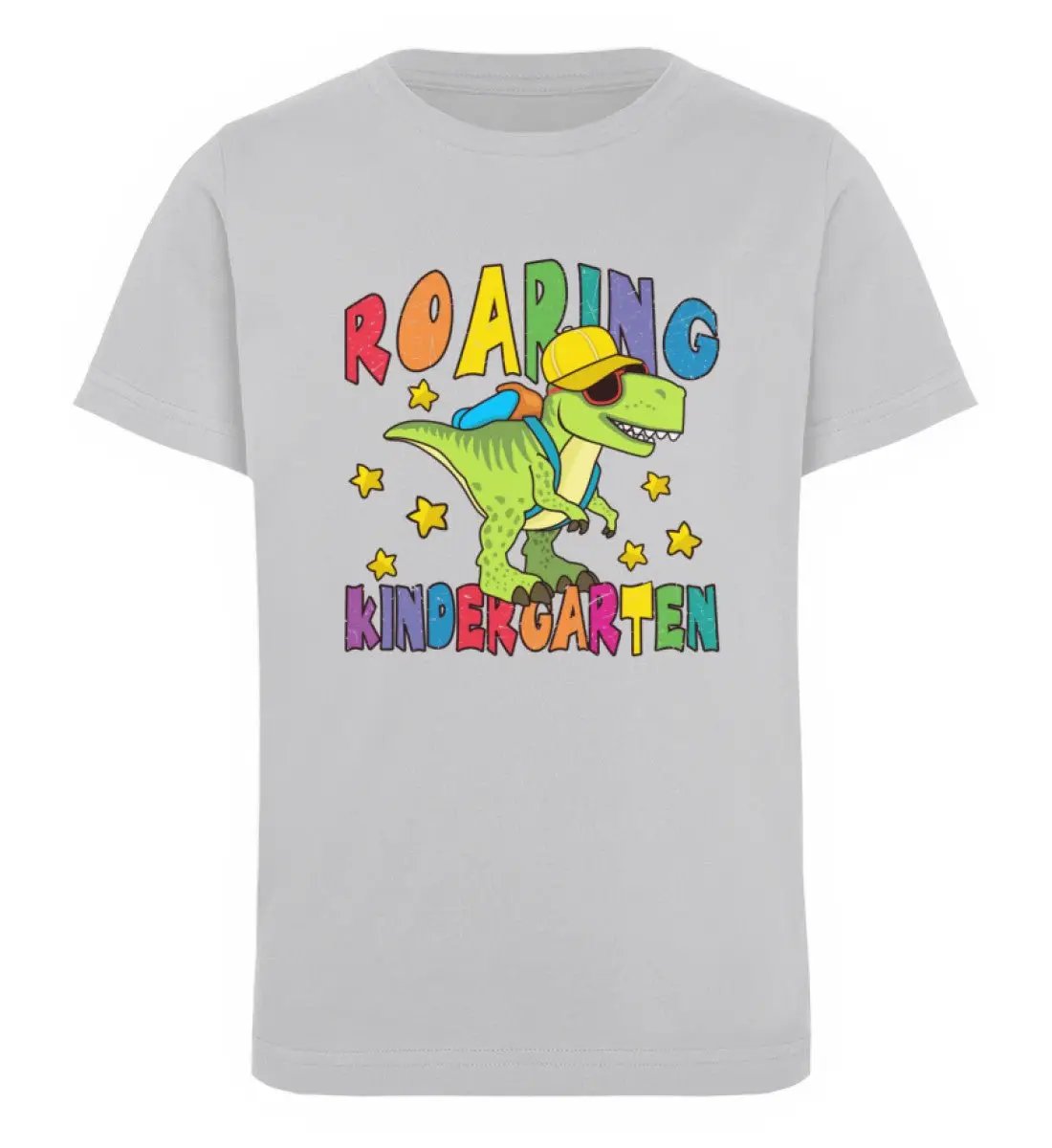 Roaring Kindergarten Dino - Kinder Mottoshirt Organic - Mini Creator T-Shirt ST/ST-UnserGoldschatz.de