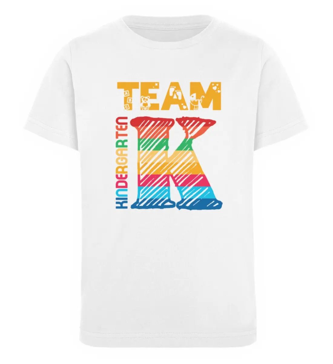 Team Kindergarten - Organic Kinder Mottoshirt - Mini Creator T-Shirt ST/ST-UnserGoldschatz.de