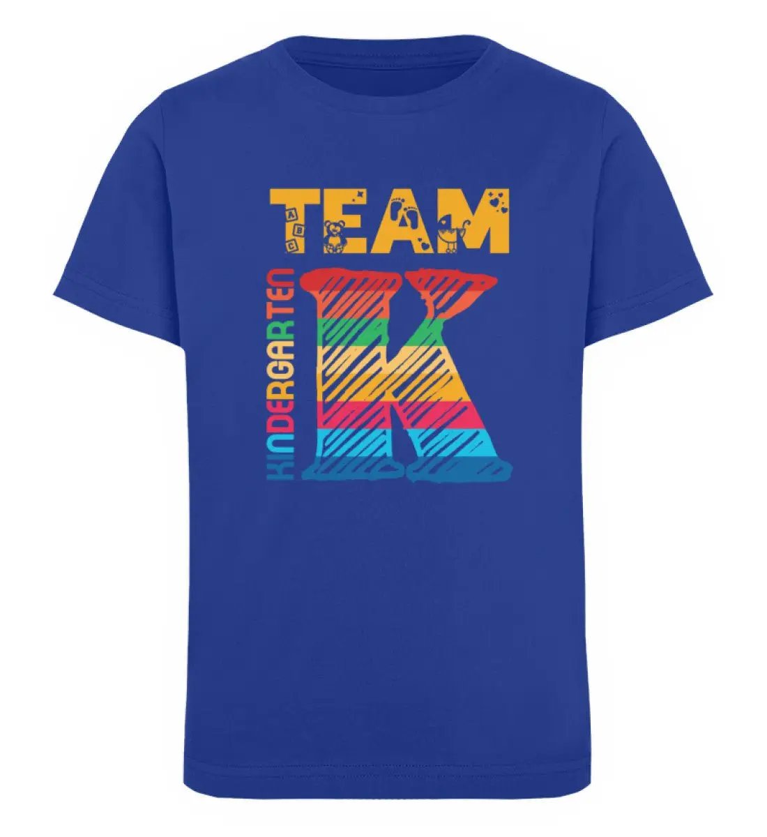 Team Kindergarten - Organic Kinder Mottoshirt - Mini Creator T-Shirt ST/ST-UnserGoldschatz.de