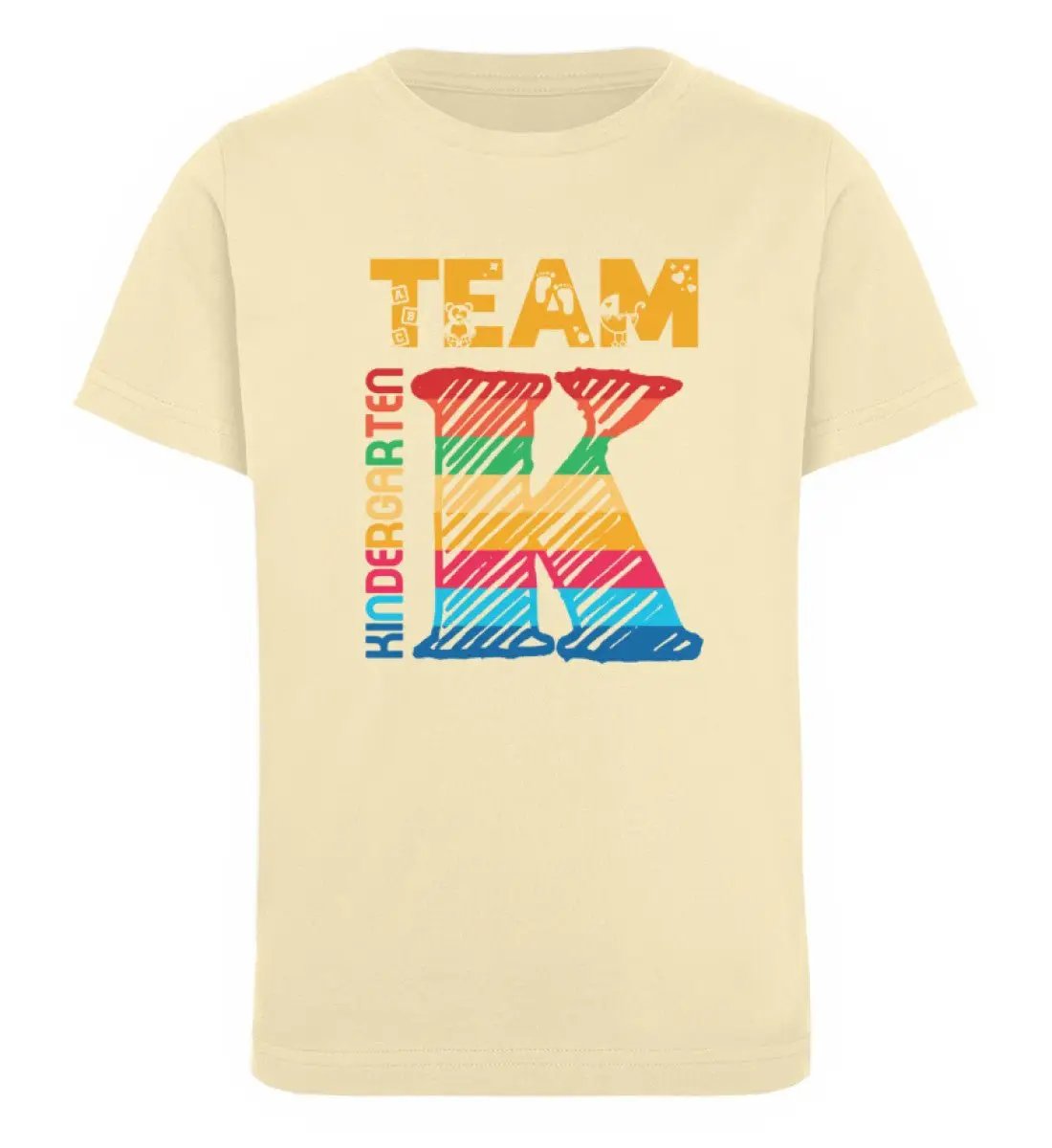 Team Kindergarten - Organic Kinder Mottoshirt - Mini Creator T-Shirt ST/ST-UnserGoldschatz.de