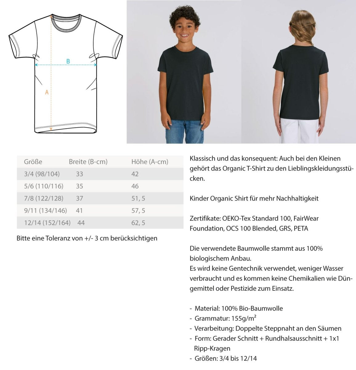 Team Kindergarten - Organic Kinder Mottoshirt - Mini Creator T-Shirt ST/ST-UnserGoldschatz.de